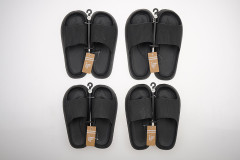 Badslipper Uni Zwart Retour W2